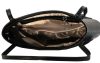 Ága Hengl Imola tmavomodrá dámska kožená kabelka na voľný čas 29 x 18 x 7 cm