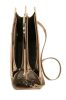 Ága Hengl Irisz dámska kožená aktovka čierna kroko vzor 31 x 20 cm.