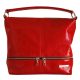  Ága Hengl Kankalin Extra červená dámska kožená taška cez rameno 29 x 27 cm