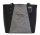  Ága Hengl Kökény čierno-šedá dámska kožená taška cez rameno 28 x 26 cm.