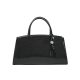  Ága Hengl London čierna dámska kožená kabelka, taška cez rameno 35 x 18 x 10 cm.