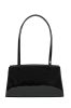  Ága Hengl "London S" čierna dámska kožená kabelka, taška cez rameno 31 x 17 x 8 cm.