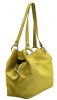  Ága Hengl Poinsettia žltá dámska kožená taška cez rameno 32 x 28 cm