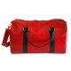  Kožená cestovná taška Ága Hengl červená 52 x 32 cm.