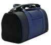  Kožená cestovná taška Ága Hengl čierno-modrá 43 x 23 cm.