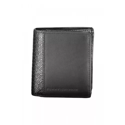 Pánska kožená peňaženka Tommy Hilfiger čierna 10 x 9 x 2 cm