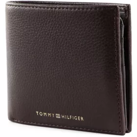    Kožená peňaženka Tommy Hilfiger hnedá, pánska 12 x 10 cm