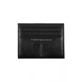    Pánska kožená peňaženka Tommy Hilfiger čierna, puzdro na karty 11 x 8 x 1 cm