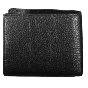    Čierna pánska kožená peňaženka Tommy Hilfiger, držiak na spisy 11 x 9 cm