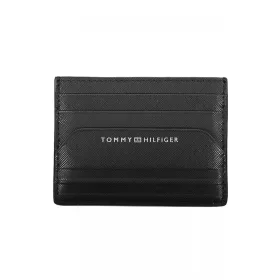    Pánska kožená peňaženka Tommy Hilfiger čierna, puzdro na karty 11 x 8 x 1 cm