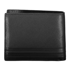    Čierna pánska kožená peňaženka Tommy Hilfiger 12 x 10 cm