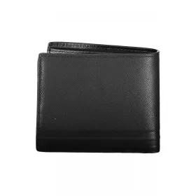   Pánska kožená peňaženka Tommy Hilfiger čierna 12 x 10 x 3 cm