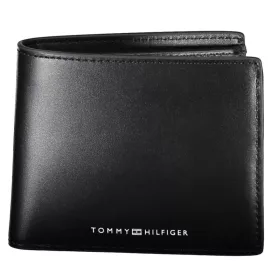    Kožená peňaženka Tommy Hilfiger čierna, pánska 12 x 10 cm