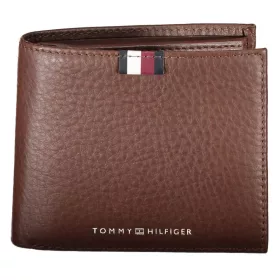    Kožená pánska peňaženka Tommy Hilfiger hnedá 12 x 10 cm