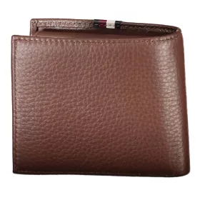    Kožená pánska peňaženka Tommy Hilfiger hnedá 12 x 10 cm