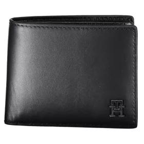    Kožená peňaženka Tommy Hilfiger čierna, pánska 11 x 9 cm