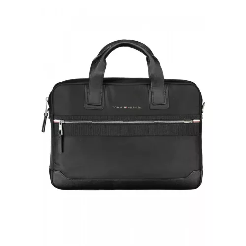  Pánska čierna aktovka, taška na notebook Tommy Hilfiger