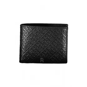    Pánska kožená peňaženka Tommy Hilfiger čierna 11 x 9 x 2 cm