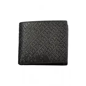    Pánska kožená peňaženka Tommy Hilfiger čierna 12 x 12 x 2 cm