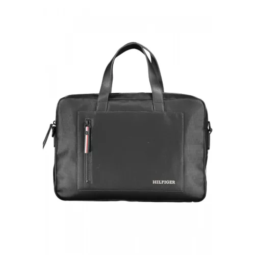  Pánska čierna aktovka, taška na notebook Tommy Hilfiger