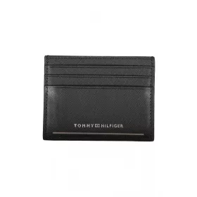    Pánska kožená peňaženka Tommy Hilfiger čierna, puzdro na karty 10 x 8 x 1 cm