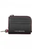  Pánska kožená peňaženka Tommy Hilfiger čierna 10 x 8 x 2 cm