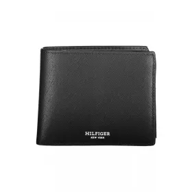    Pánska kožená peňaženka Tommy Hilfiger čierna 12 x 9 x 2 cm