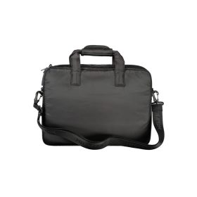    Pánska čierna aktovka, taška na notebook Tommy Hilfiger 40 x 30 x 7 cm
