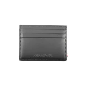    Pánska kožená peňaženka Tommy Hilfiger sivá, puzdro na karty 10 x 8 x 1 cm