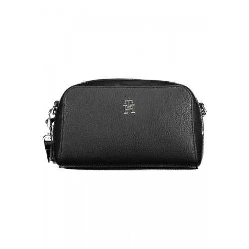  Čierna dámska kabelka cez rameno Tommy Hilfiger, bočná taška 22 x 14 x 6 cm