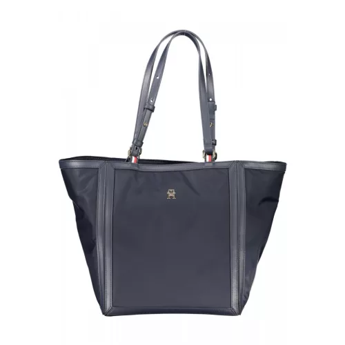  Dámska tmavomodrá kabelka cez rameno Tommy Hilfiger, nákupná taška 40 x 30 x 22 cm