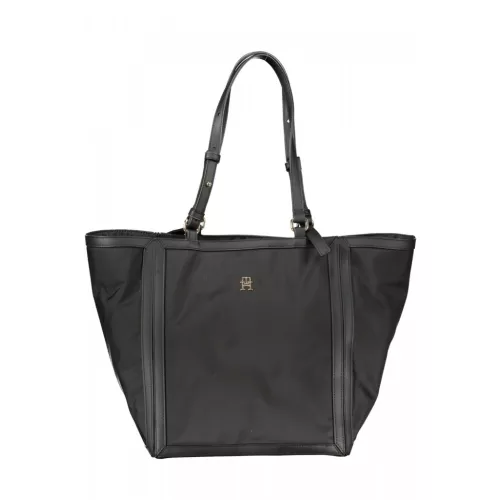  Čierna dámska kabelka cez rameno Tommy Hilfiger, nákupná taška 40 x 30 x 22 cm