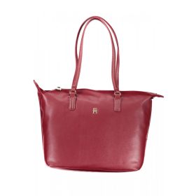    Dámska kabelka cez rameno Tommy Hilfiger v bordovej farbe, nákupná taška 33 x 27 x 14 cm