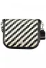 Dámska čiernobiela kabelka cez rameno Tommy Hilfiger, bočná taška 19 x 15 x 8 cm
