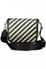 Dámska čiernobiela kabelka cez rameno Tommy Hilfiger, bočná taška 19 x 15 x 8 cm