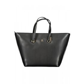    Čierna dámska kabelka cez rameno Tommy Hilfiger, nákupná taška 47 x 30 x 19 cm