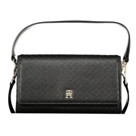    Čierna dámska kabelka Tommy Hilfiger, taška cez rameno 26 x 15 x 7 cm