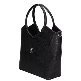    Karen Ranie béžovo-krokodová, dámska kabelka z vláknitej kože, taška cez rameno