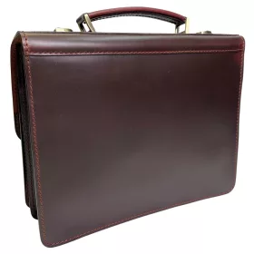    Jednokomorová malá vyťahovacia aktovka z hovädzej kože 33 x 26 cm.