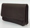  Hnedá horizontálna kožená taška na opasok Blažek, držiak na telefón 16,5x10,5 cm