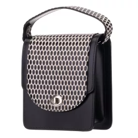    Dámska hodvábna lesklá kožená mini kabelka Blázek and Anni, taška cez rameno 18x15,5 cm