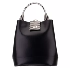    Dámsky hodvábno-lesklý kožený ruksak Blázek a Anni, kabelka 29x28 cm