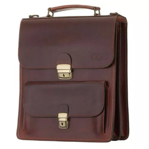  Elegantná pánska kožená bočná taška s predným vreckom 32x29 cm