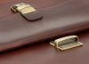  Elegantná pánska kožená bočná taška s predným vreckom 32x29 cm