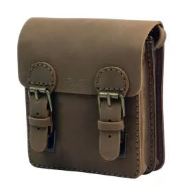    Blazek&Anni malá taška cez rameno z byvolej kože so zastrčením, bočná taška 17x15,5 cm