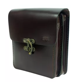    Malá bočná taška z hodvábnej lesklej kože, taška cez rameno 17x15,5 cm