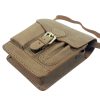  Blazek&Anni: Malá bočná unisex kabelka z byvolej kože s držiakom na pero a vreckom 19x16 cm