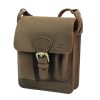  Dvojkomorová bočná taška z byvolej kože 27x21 cm