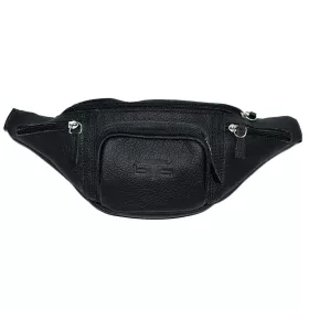  Čierna kožená taška na opasok Blažek