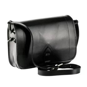  Veľká čierna kožená lovecká taška